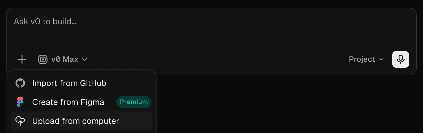 File option under attachment icon